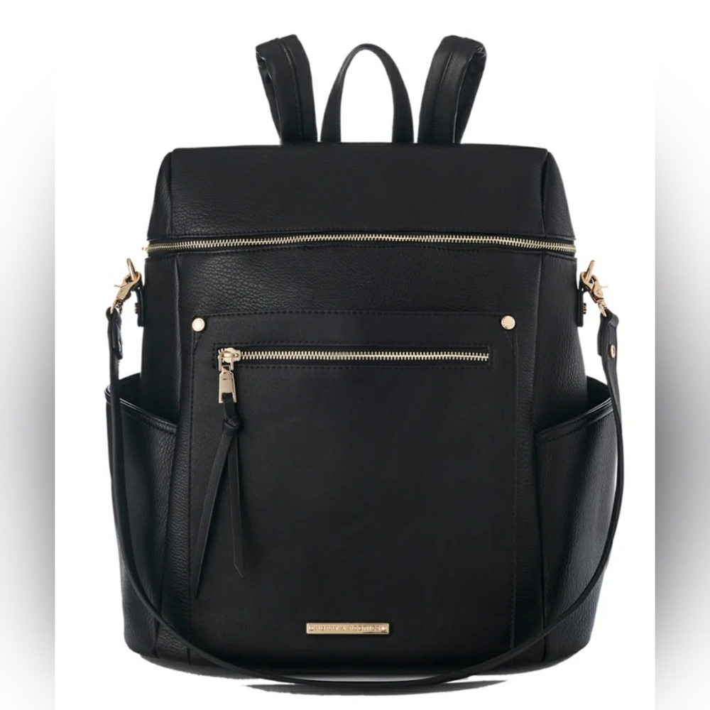 Poppy & Peonies Commuter Backpack (Black)